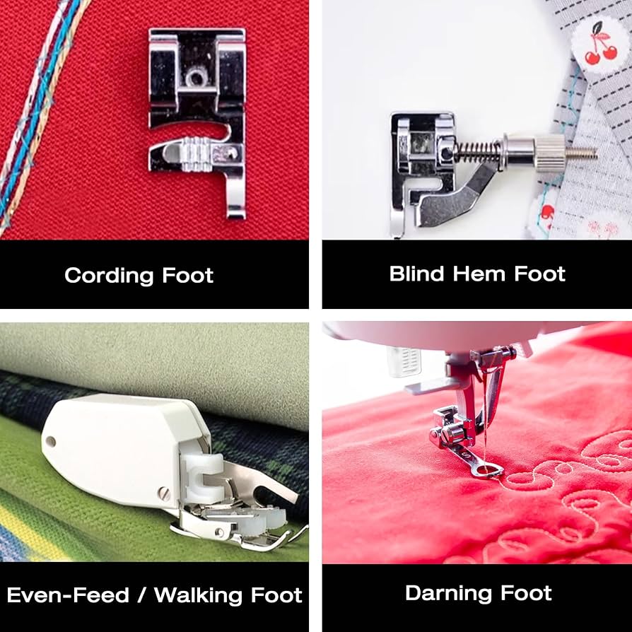 weesingセット SINGER 9 Presser Feet Sewing Machine Accessory Kit Set